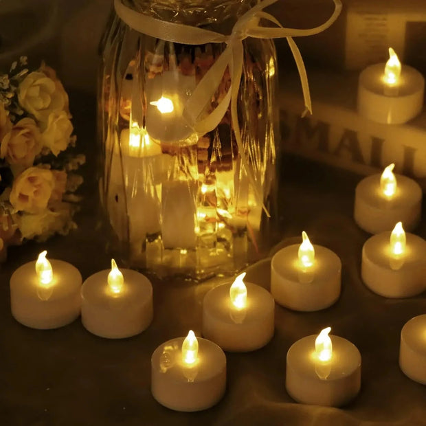 LED Candles 48/24/12 Pack Battery Operated Candles Batteries Lights Candles to Create Warm Ambiance Naturally Flickering Bright Brodster Market