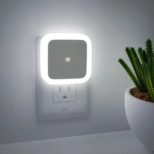 LED Square Night Light, Plug-In Intelligent Induction Light, Bedroom Energy-Saving Light, Indoor Lighting Induction Night Light Brodster Market