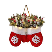 Christmas crutches, candies, lollipops, elderly people's gloves, hats, small ornaments, decorations, decorations, props