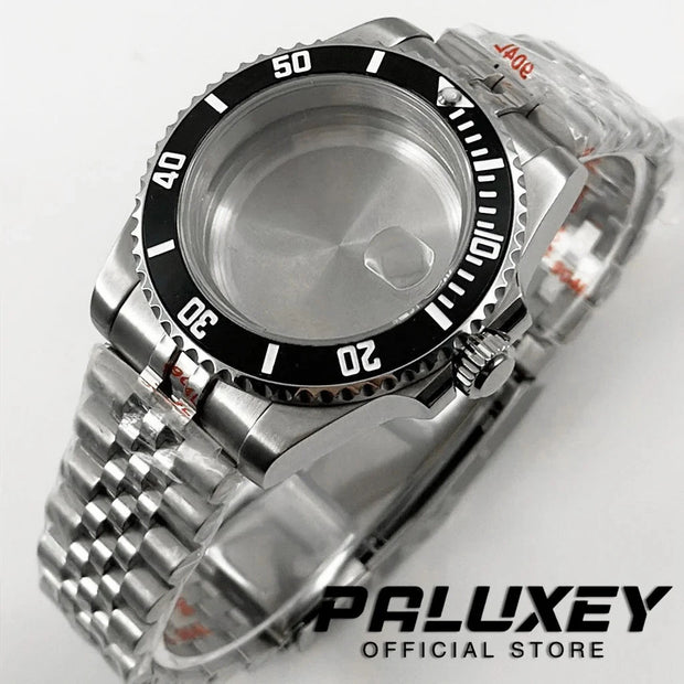 NH35 40mm Diver Waterproof For NH34 NH35 NH36 ETA2824 Movement Black Purple GMT Bezel Sapphire Glass Watch Case Glide Lock Clasp Brodster Market