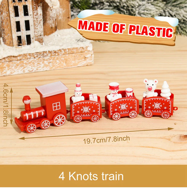 Christmas Train Merry Christmas Decorations For Home 2025 Cristmas Ornament Xmas Navidad Noel Gifts Happy New Year 2026 Gifts