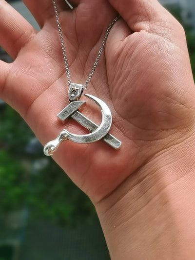 Y2k Charms USSR Faith Hammer and Sickle Pendants Cool Necklace Men's Punk Jewelry Chains Boy EDC Gadgets Lovers Girls Gifts Brodster Market