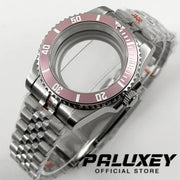 NH35 40mm Diver Waterproof For NH34 NH35 NH36 ETA2824 Movement Black Purple GMT Bezel Sapphire Glass Watch Case Glide Lock Clasp Brodster Market