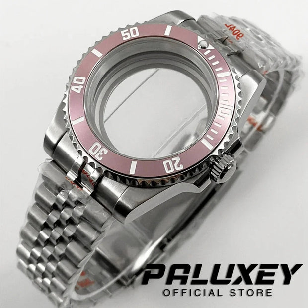 NH35 40mm Diver Waterproof For NH34 NH35 NH36 ETA2824 Movement Black Purple GMT Bezel Sapphire Glass Watch Case Glide Lock Clasp Brodster Market