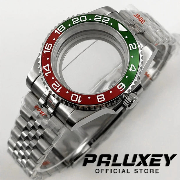 NH35 40mm Diver Waterproof For NH34 NH35 NH36 ETA2824 Movement Black Purple GMT Bezel Sapphire Glass Watch Case Glide Lock Clasp Brodster Market