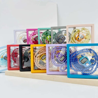 Muslim Prayer Beads Bracelet And Finger Counter Set Colour 99 Imitation Pearl Bracelets Resettable Finger Counter Ring Brodster Market