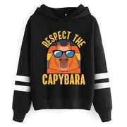 Kawaii Cartoon Capybara Hoodies Women/men Harajuku Fashion Graphic Streetwear Unisex Winter Warm Sweatshirts Hooded Female/male Brodster Market