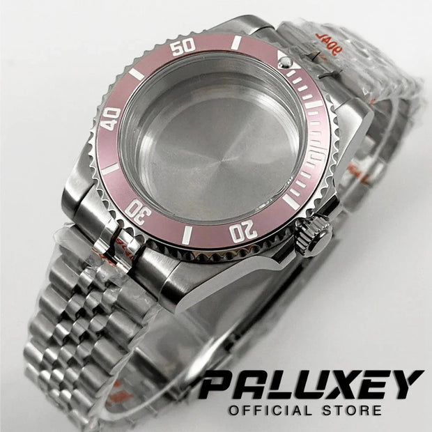 NH35 40mm Diver Waterproof For NH34 NH35 NH36 ETA2824 Movement Black Purple GMT Bezel Sapphire Glass Watch Case Glide Lock Clasp Brodster Market