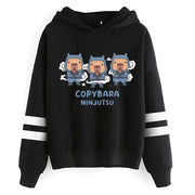 Kawaii Cartoon Capybara Hoodies Women/men Harajuku Fashion Graphic Streetwear Unisex Winter Warm Sweatshirts Hooded Female/male Brodster Market