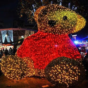 Christmas Holiday Commercial Street Decoration Popular 3D LED Christmas Teddy Bear Lights