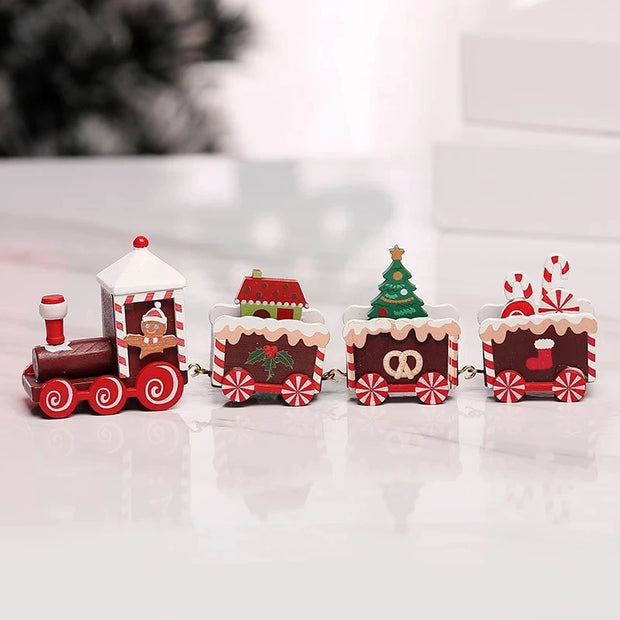 Christmas Train Merry Christmas Decorations For Home 2025 Cristmas Ornament Xmas Navidad Noel Gifts Happy New Year 2026 Gifts