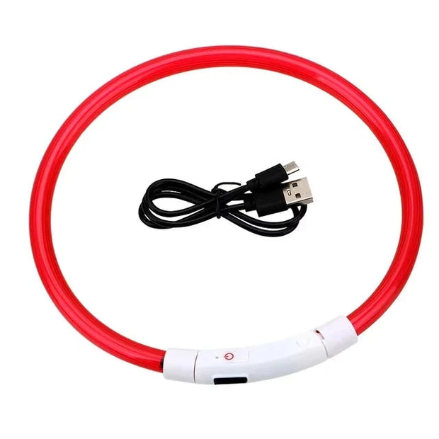 Led Usb Dog Collar Pet Dog Night Luminous Charge Collars Led Night Safety Flashing Glow Dog Loss Prevention Pet Accessorie Brodster Market