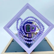 Muslim Prayer Beads Bracelet And Finger Counter Set Colour 99 Imitation Pearl Bracelets Resettable Finger Counter Ring Brodster Market