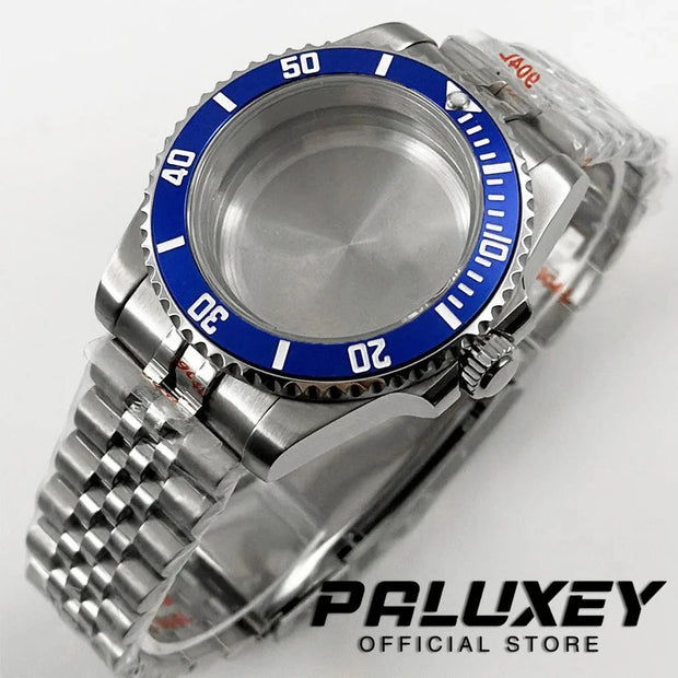 NH35 40mm Diver Waterproof For NH34 NH35 NH36 ETA2824 Movement Black Purple GMT Bezel Sapphire Glass Watch Case Glide Lock Clasp Brodster Market