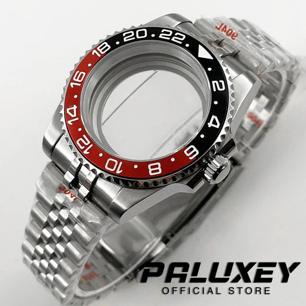 NH35 40mm Diver Waterproof For NH34 NH35 NH36 ETA2824 Movement Black Purple GMT Bezel Sapphire Glass Watch Case Glide Lock Clasp Brodster Market