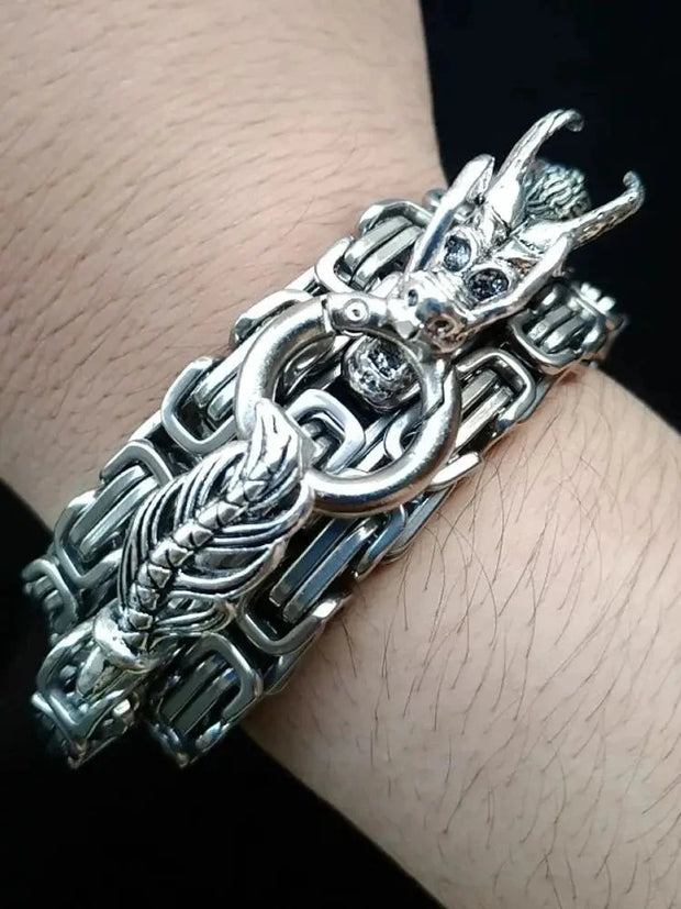 EDC Self Defense Whip Titanium Steel Necklace Fashion Chain Waist Dragon Head Pendants Bracelets Boy Gadgets For Men Cool Gifts Brodster Market