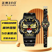 ZGO Co-branded Pokemon Cartoon Pikachu Watches Student Sports Waterproof Electronic Watch Gifts Brodster Market