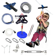 30m Zipline Kit for Kids with Stainless Steel Spring Brake and Seat Trolley with Handle for Backyard Brodster Market