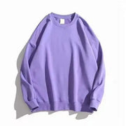 Women Men Autumn Cotton Pullover Sweatshirts O-neck Casual Loose Simple Solid Tops Harajuku Long Sleeve Multicolor Sweatshirts Brodster Market