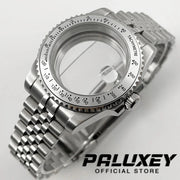 NH35 40mm Diver Waterproof For NH34 NH35 NH36 ETA2824 Movement Black Purple GMT Bezel Sapphire Glass Watch Case Glide Lock Clasp Brodster Market