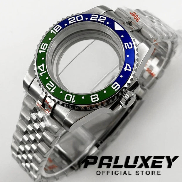 NH35 40mm Diver Waterproof For NH34 NH35 NH36 ETA2824 Movement Black Purple GMT Bezel Sapphire Glass Watch Case Glide Lock Clasp Brodster Market