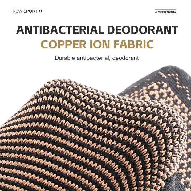 1 PC Outdoor Sports Knitting Elastic Copper Ankle Protection, Ankle Sprain Protection, Ankle Wrist Daily Exercise Cycling equipm Brodster Market