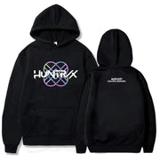 KPop Demon Hunters Huntrix Logo Hoodie Women Men Clothing Loose Fleece Movie Printing 2025 Pullovers Graphic Hoodies Female Top Brodster Market