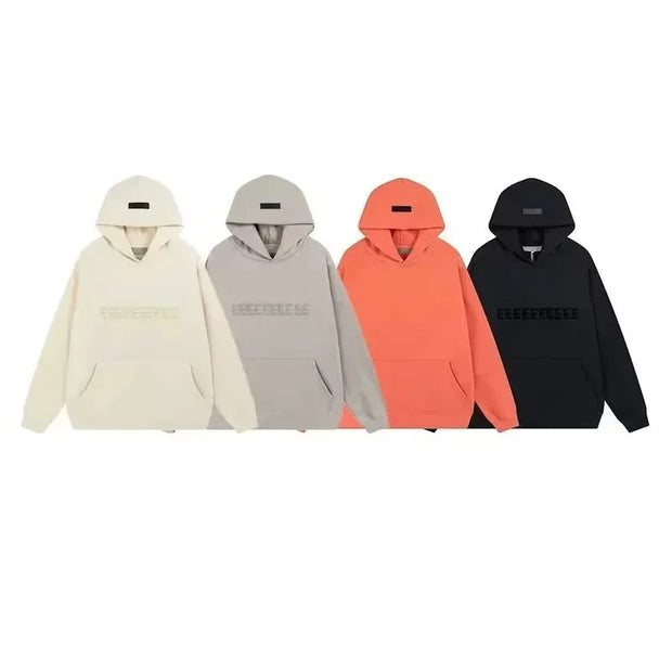 FW22 Classic Brand Men's Hoodie Luxury Design Chest Two Rows Plush Letter Hoodie Women's Loose Hoodie Fashion Unisex Pants Set Brodster Market