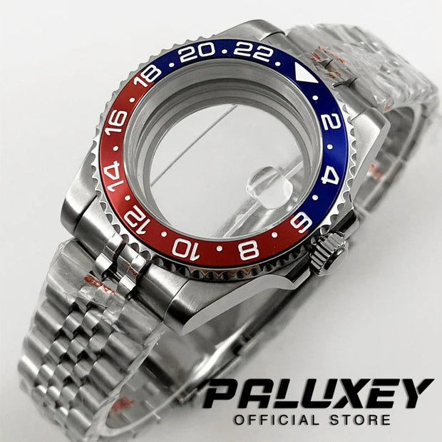 NH35 40mm Diver Waterproof For NH34 NH35 NH36 ETA2824 Movement Black Purple GMT Bezel Sapphire Glass Watch Case Glide Lock Clasp Brodster Market