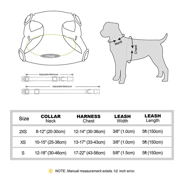Small Dog Collar Harness Leash Set Cute Dog Collars With Bowknot Adjustable Pet Harnesses Vest for Small Medium Dogs Chihuahua Brodster Market