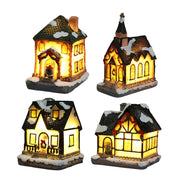 Christmas Houses Christmas Decoration With Lights Room Tabletop Supplies Festive Atmosphere Ornament Holiday Gift