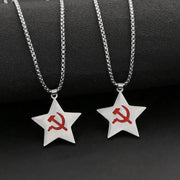 USSR Faith Five-Pointed Star Pendant Necklace Men Fashion Jewelry Chain Boy EDC Gadgets Lovers Gifts For Male Female Women Girls Brodster Market