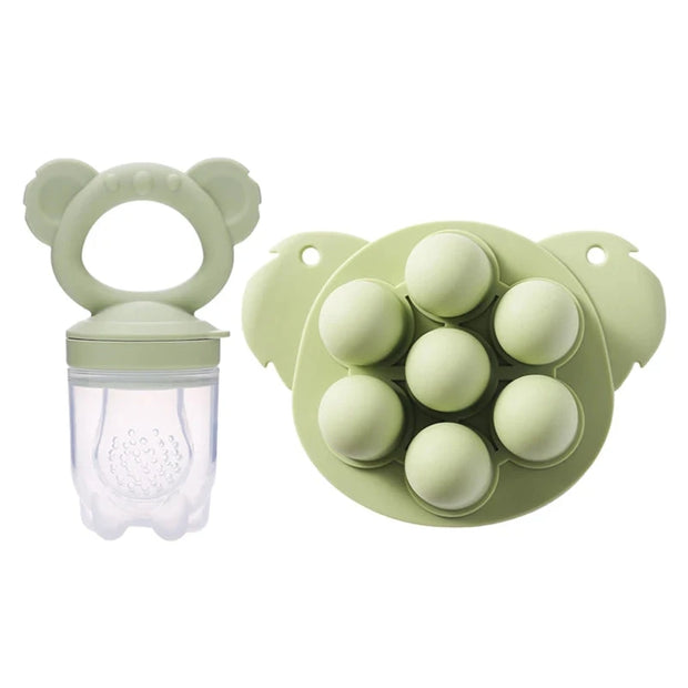 Baby Fruit Feeder Food Grade Silica Gel Pacifier Silicone Teething Nipple Feeding Grind Fruits Vegetable for Baby's Meal Feeding Brodster Market