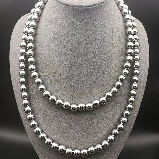 1M Chinese Style Steel Whip Bracelet Necklace Chain Prayer Beads Self Defense Waist Faith Buddha Men's EDC Gadgets Punk Jewelry Brodster Market