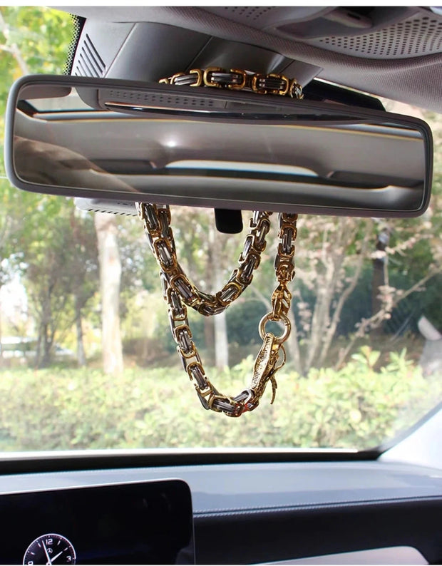 EDC Self Defense Whip Titanium Steel Necklace Fashion Chain Waist Dragon Head Pendants Bracelets Boy Gadgets For Men Cool Gifts Brodster Market