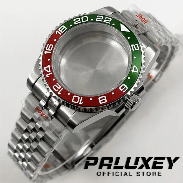 NH35 40mm Diver Waterproof For NH34 NH35 NH36 ETA2824 Movement Black Purple GMT Bezel Sapphire Glass Watch Case Glide Lock Clasp Brodster Market