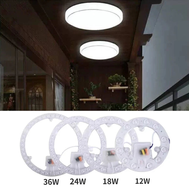 LED Panel Light 12W/18W/24W/36W Round  Super Bright AC220V  Module Energy-Saving Easy Install Replacement Ceiling Lights Board Brodster Market