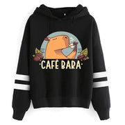 Kawaii Cartoon Capybara Hoodies Women/men Harajuku Fashion Graphic Streetwear Unisex Winter Warm Sweatshirts Hooded Female/male Brodster Market