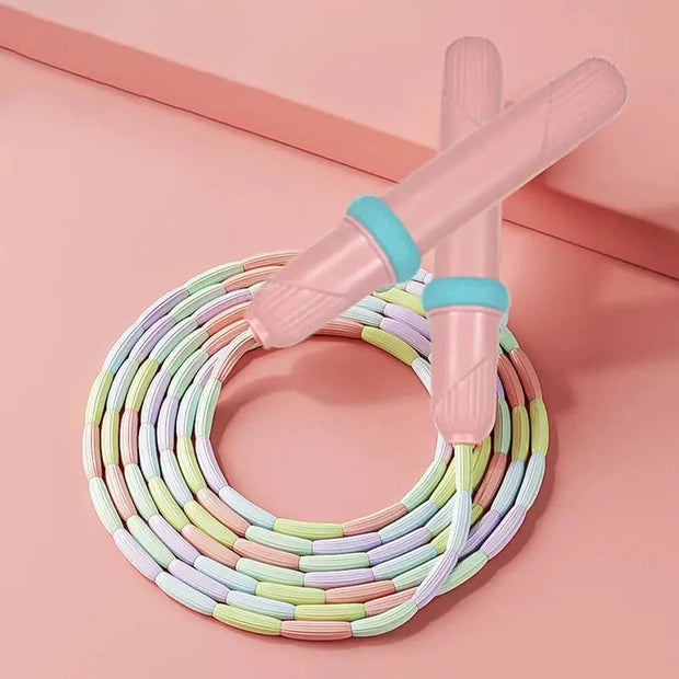 Rope Skipping Colorful Soft Beads Beaded Skipping Jump Rope For Kindergarten Pupil Choldren Beginners Brodster Market