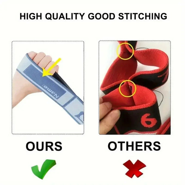 Eight Grid Resistance Band Yoga Auxiliary Stretching Belt Adult Fitness Training Elastic Bands Pilates Dance Loop Bands Brodster Market