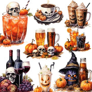 Halloween Drinks Stickers Crafts And Scrapbooking stickers kids toys book Decorative sticker DIY Stationery Brodster Market