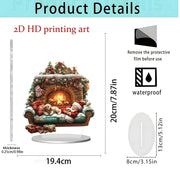 Christmas series of gifts Home desktop decoration 2D acrylic handicraft ornament