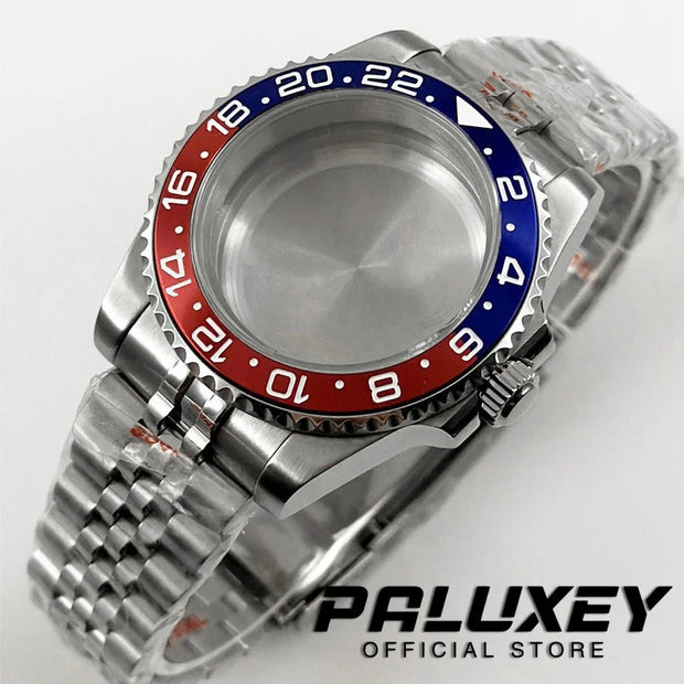 NH35 40mm Diver Waterproof For NH34 NH35 NH36 ETA2824 Movement Black Purple GMT Bezel Sapphire Glass Watch Case Glide Lock Clasp Brodster Market