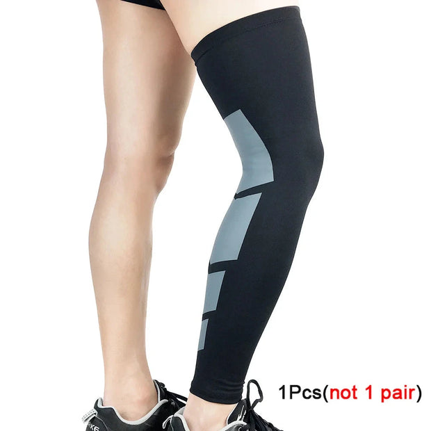 TopRunn 1PCS Super Elastic Basketball Leg Warmers Calf Thigh Compression Sleeves Knee Brace Soccer Volleyball Cycling Brodster Market