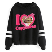 Kawaii Cartoon Capybara Hoodies Women/men Harajuku Fashion Graphic Streetwear Unisex Winter Warm Sweatshirts Hooded Female/male Brodster Market