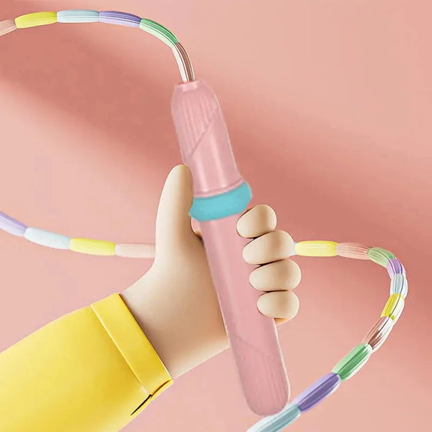 Rope Skipping Colorful Soft Beads Beaded Skipping Jump Rope For Kindergarten Pupil Choldren Beginners Brodster Market