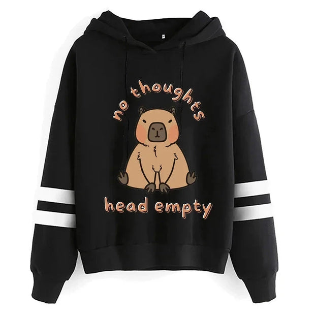 Kawaii Cartoon Capybara Hoodies Women/men Harajuku Fashion Graphic Streetwear Unisex Winter Warm Sweatshirts Hooded Female/male Brodster Market