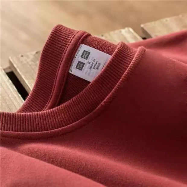 Women Men Autumn Cotton Pullover Sweatshirts O-neck Casual Loose Simple Solid Tops Harajuku Long Sleeve Multicolor Sweatshirts Brodster Market