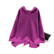 2023 Autumn New Style Women's Hooded Sweatshirt Loose Fit Plus Size Long Sleeve Zipper Up Thin Top Jacket Trendy Brodster Market
