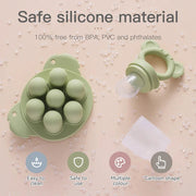 Baby Fruit Feeder Food Grade Silica Gel Pacifier Silicone Teething Nipple Feeding Grind Fruits Vegetable for Baby's Meal Feeding Brodster Market